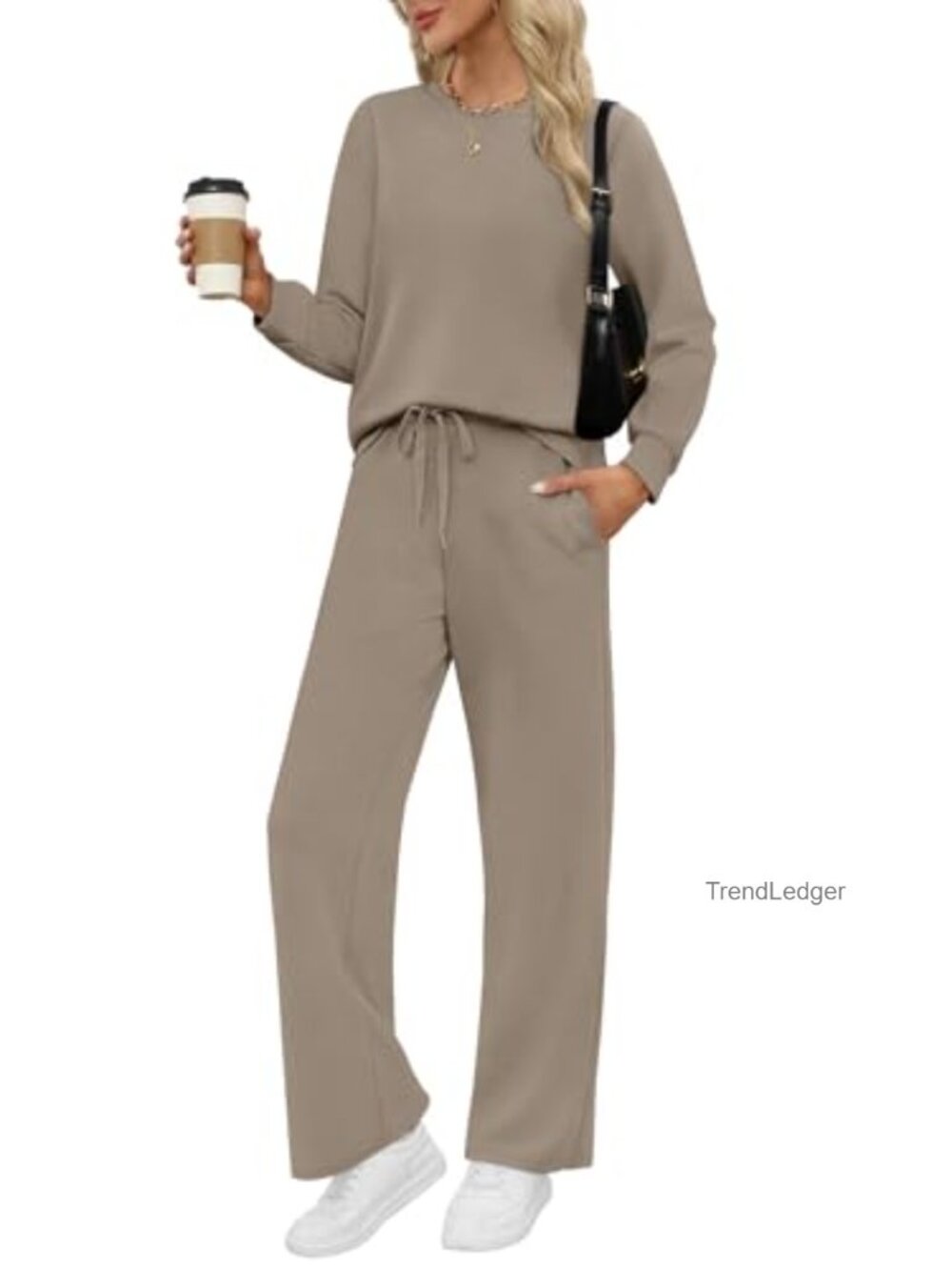 Women's 2 Piece Lounge Set Sweatsuit Tracksuit Travel Vacation Outfit